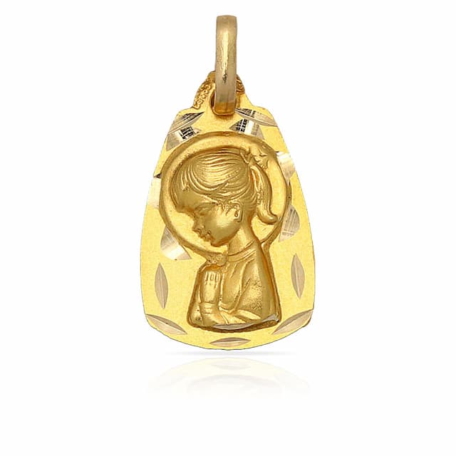 Imagen del productoMEDALLA ORO 18KL VIRGEN NIÑA - 11x18MM