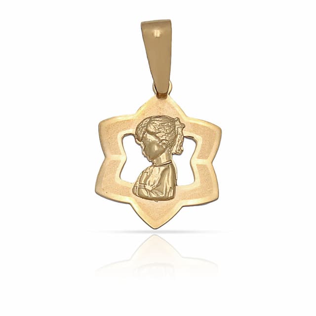 Imagen del productoMEDALLA ORO 18KL VIRGEN NIÑA - 12X15MM