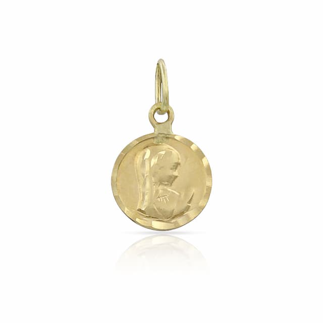 Imagen del productoMEDALLA ORO 18KL LENTEJA VIRGEN NIÑA - 8MM