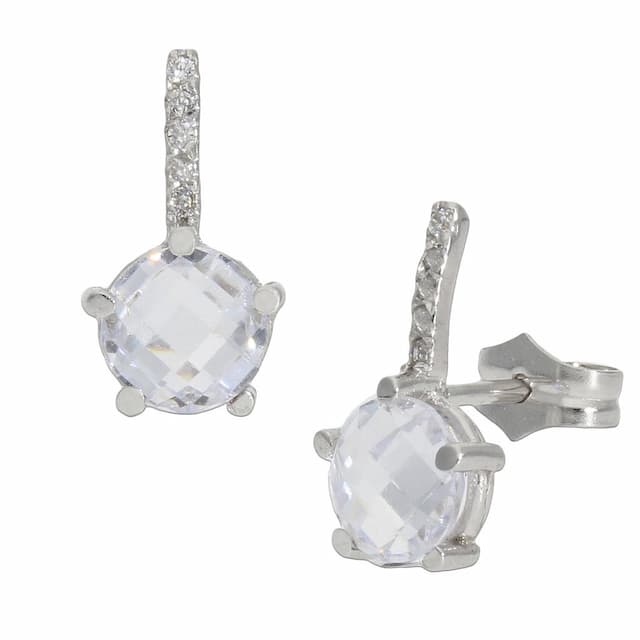 Imagen del productoPENDIENTES ORO BLANCO 18KL CIRCONITAS