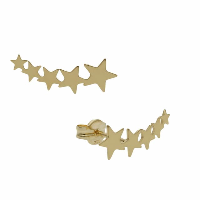 Imagen del productoPENDIENTES ORO 18KL TREPADORES ESTRELLAS