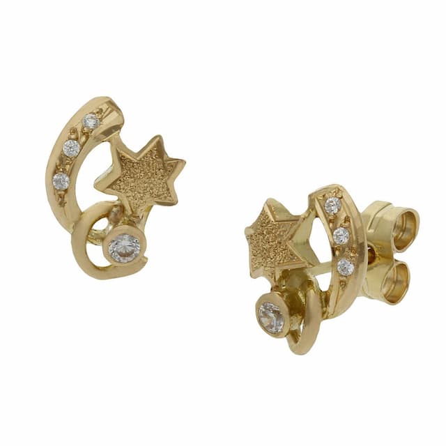 Imagen del productoPENDIENTES ORO 18KL  ESTRELLAS - 7x10MM