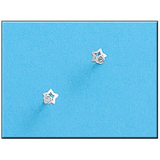 Imagen del productoPENDIENTES ORO BLANCO 18KL ESTRELLA