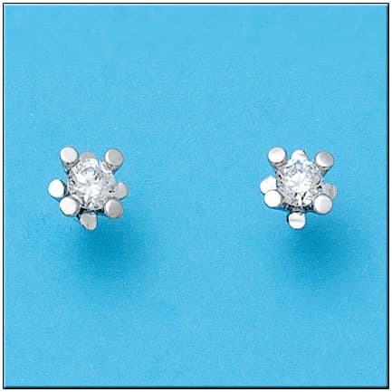 Imagen del productoPENDIENTES ORO BLANCO 18KL CIRCONITAS