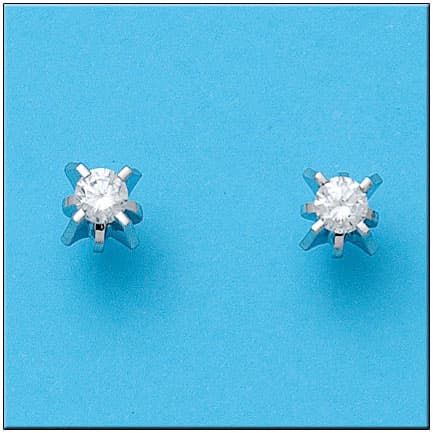 Imagen del productoPENDIENTES ORO BLANCO 18KL CIRCONITAS