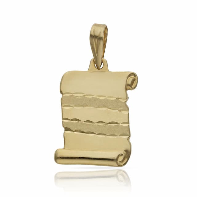 Imagen del productoPLACA ORO 18KL PERGAMINO - 16X22MM