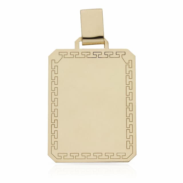 Imagen del productoPLACA ORO 18KL GRECA - 23X32MM