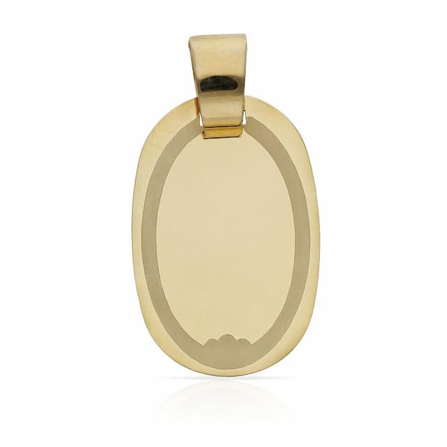 Imagen del productoPLACA ORO 18KL OVAL - 20X32MM