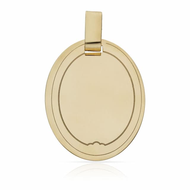 Imagen del productoPLACA ORO 18KL OVAL - 26X33MM