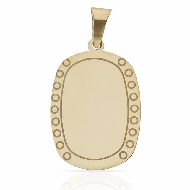 Imagen del productoPLACA ORO 18KL  CIRCULOS - 23X32MM