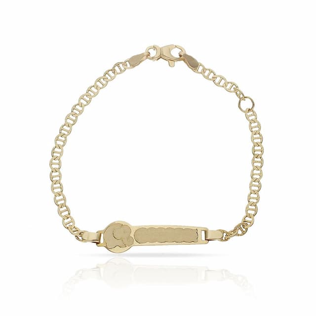 Imagen del productoPULSERA ORO 18KL ELEFANTE ANCLA TALLADA