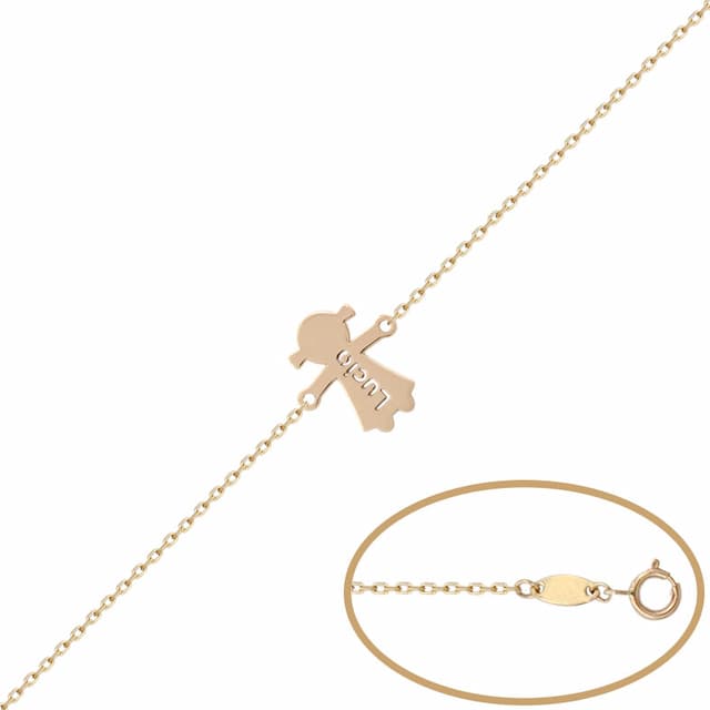 Imagen del productoPULSERA ORO 18KL NIÑA + NOMBRE