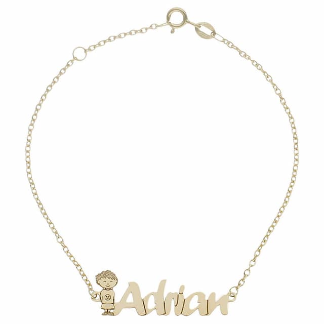 Imagen del productoPULSERA ORO 18KL NIÑO + NOMBRE