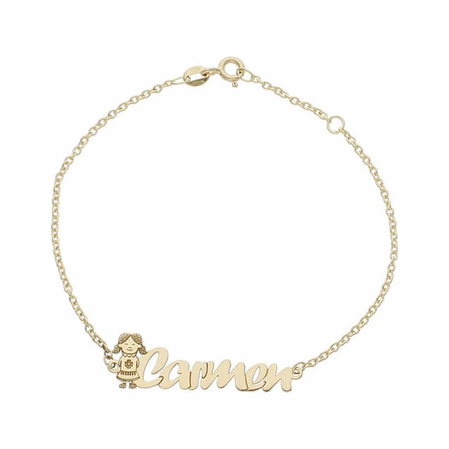 Imagen del productoPULSERA ORO 18KL NIÑA + NOMBRE