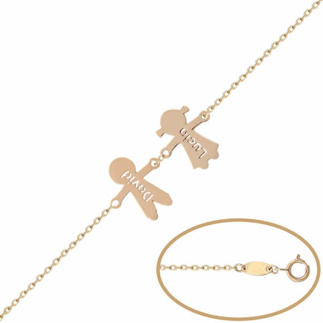 Imagen del productoPULSERA ORO 18KL NIÑOS NOMBRES