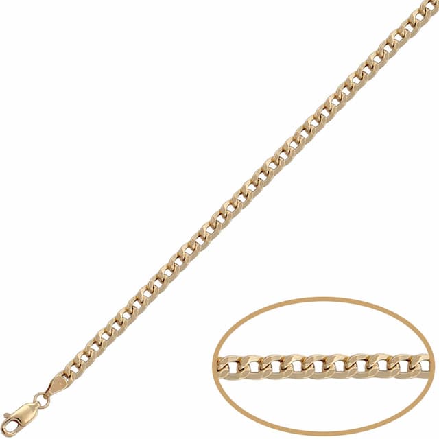 Imagen del productoPULSERA ORO 18KL BARBADA HUECA - 4MM