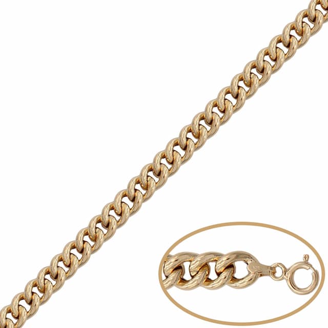 Imagen del productoPULSERA ORO 18KL BARBADA HUECA - 7.50MM