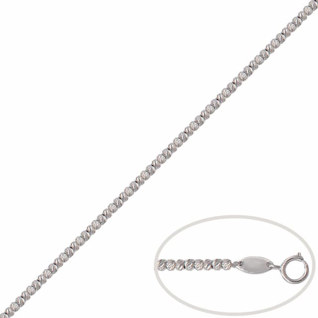 Imagen del productoPULSERA ORO BLANCO 18KL BOLAS TALLADAS