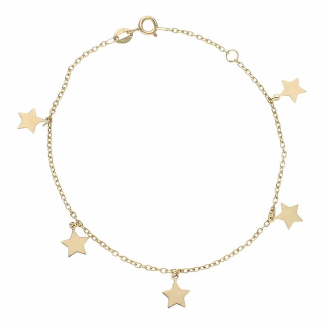 Imagen del productoPULSERA ORO 18KL MINI CHARMS ESTRELLAS