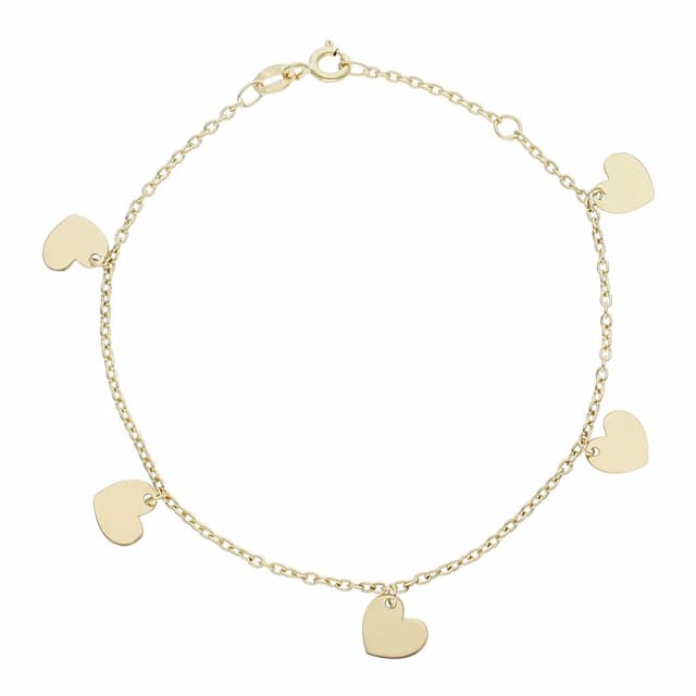 Imagen del productoPULSERA ORO 18KL MINI CHARMS CORAZONES