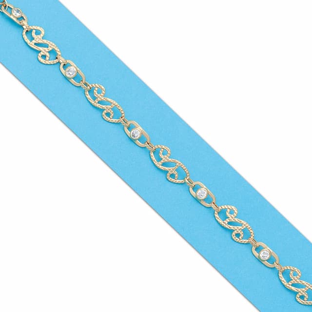 Imagen del productoPULSERA ORO 18KL TROQUELADA CIRCONITAS