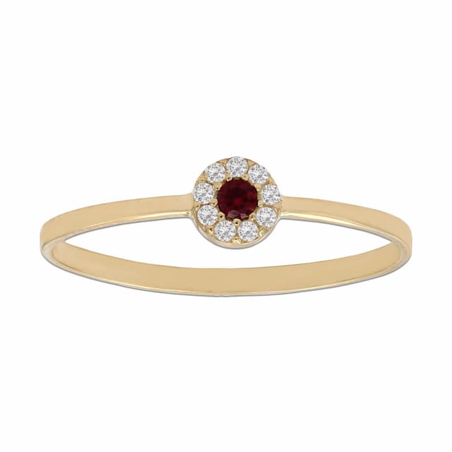 Imagen del producto SORTIJA ORO 18KL CRISOPAL ROJO