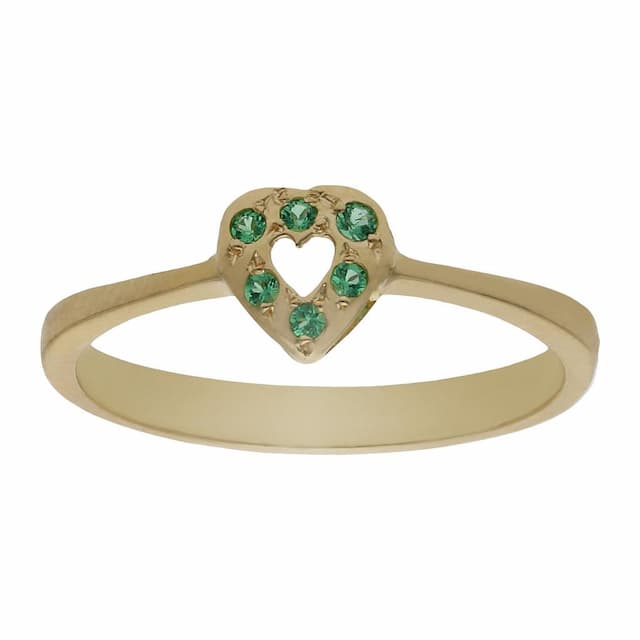 Imagen del productoSORTIJA ORO 18KL CIRCONITAS + PIEDRAS VERDES