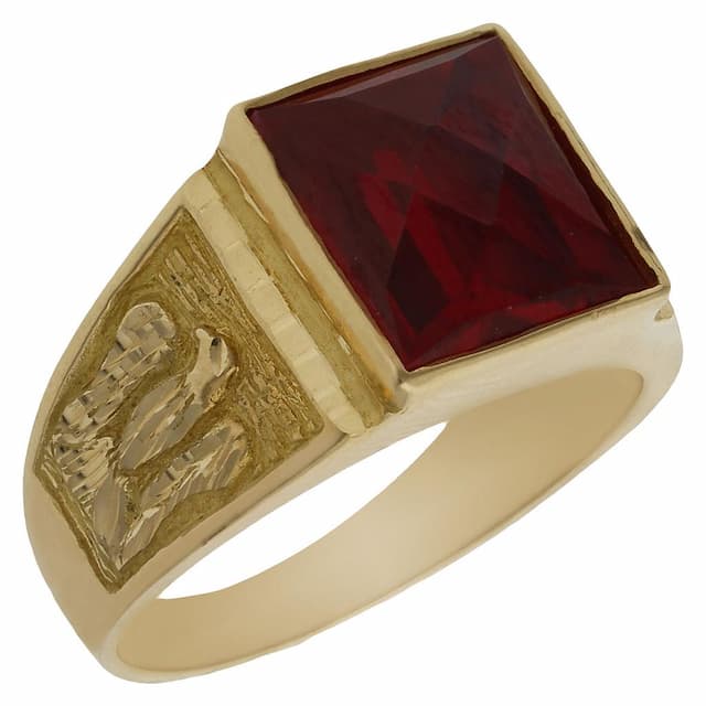 Imagen del producto SELLO ORO 18KL PIEDRA ROJA