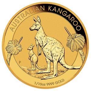 Imagen del producto1/10 oz Gold Kangaroo Nugget, backdated