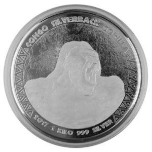 Imagen del producto1 kg Silver Coin Kongo-Gorilla 2017