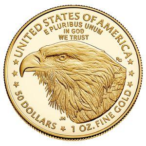 Imagen del producto1 oz Gold Coin American Eagle Type 2, backdated