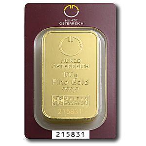 Imagen del producto100g Gold Bar Austrian Mint