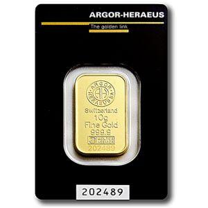 Imagen del producto10g Gold Bar Argor Heraeus