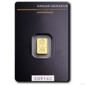Imagen del producto1g Gold Bar Argor Heraeus