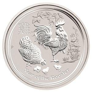 Imagen del producto2 oz Silver Coin Rooster 2017, Lunar Series II