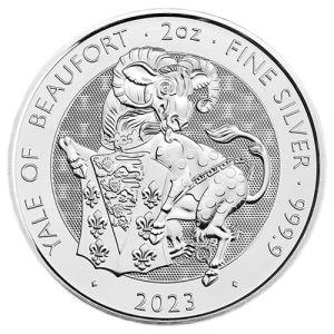 Imagen del producto2 oz Silver Yale of Beaufort, Royal Tudor Beasts Series 2023