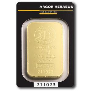 Imagen del producto50g Gold Bar Argor Heraeus